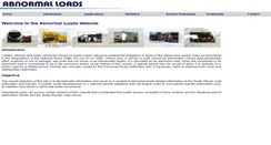 Desktop Screenshot of abnormalloads.co.za